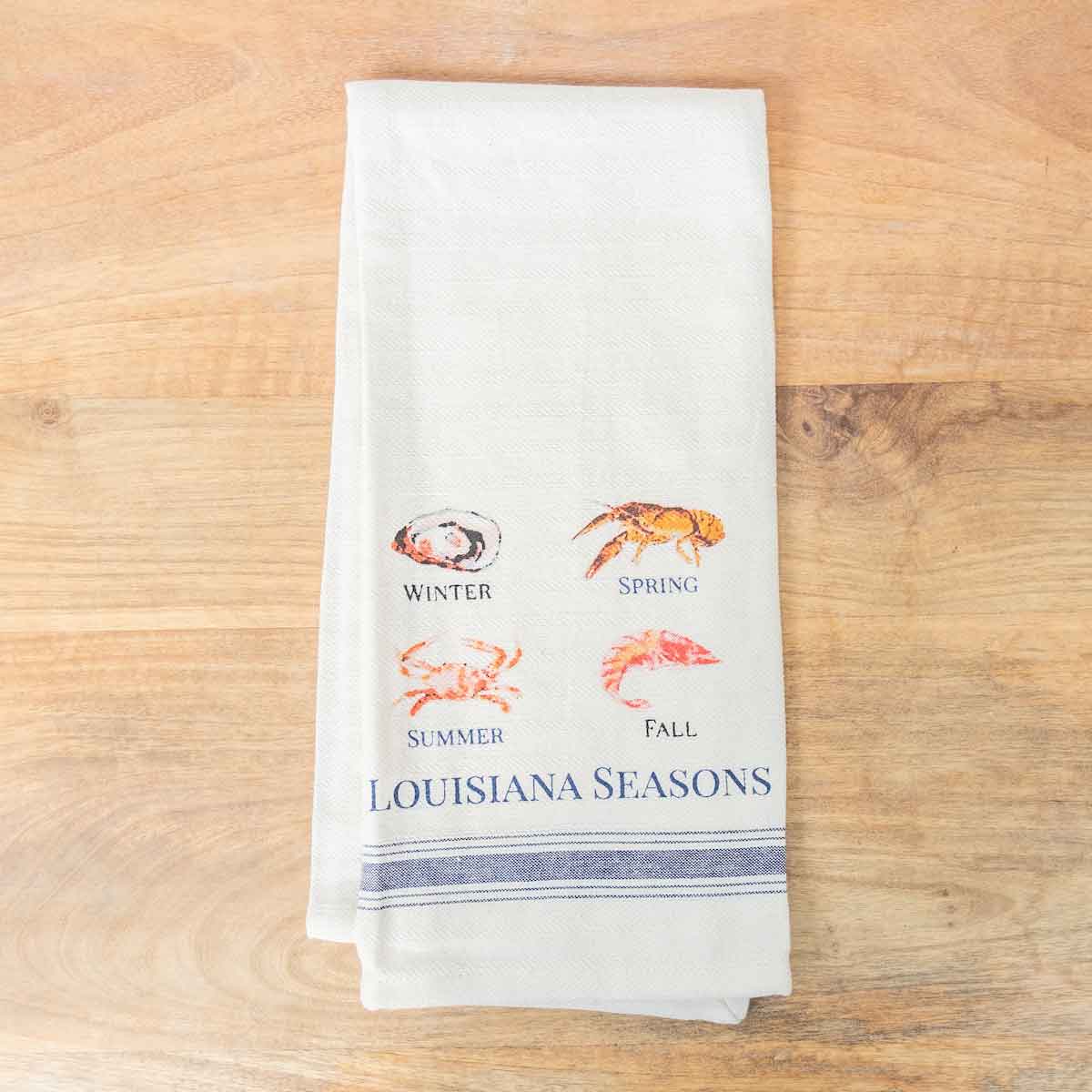 Louisiana Seasons Hand Towel Cream/Multi 20x28