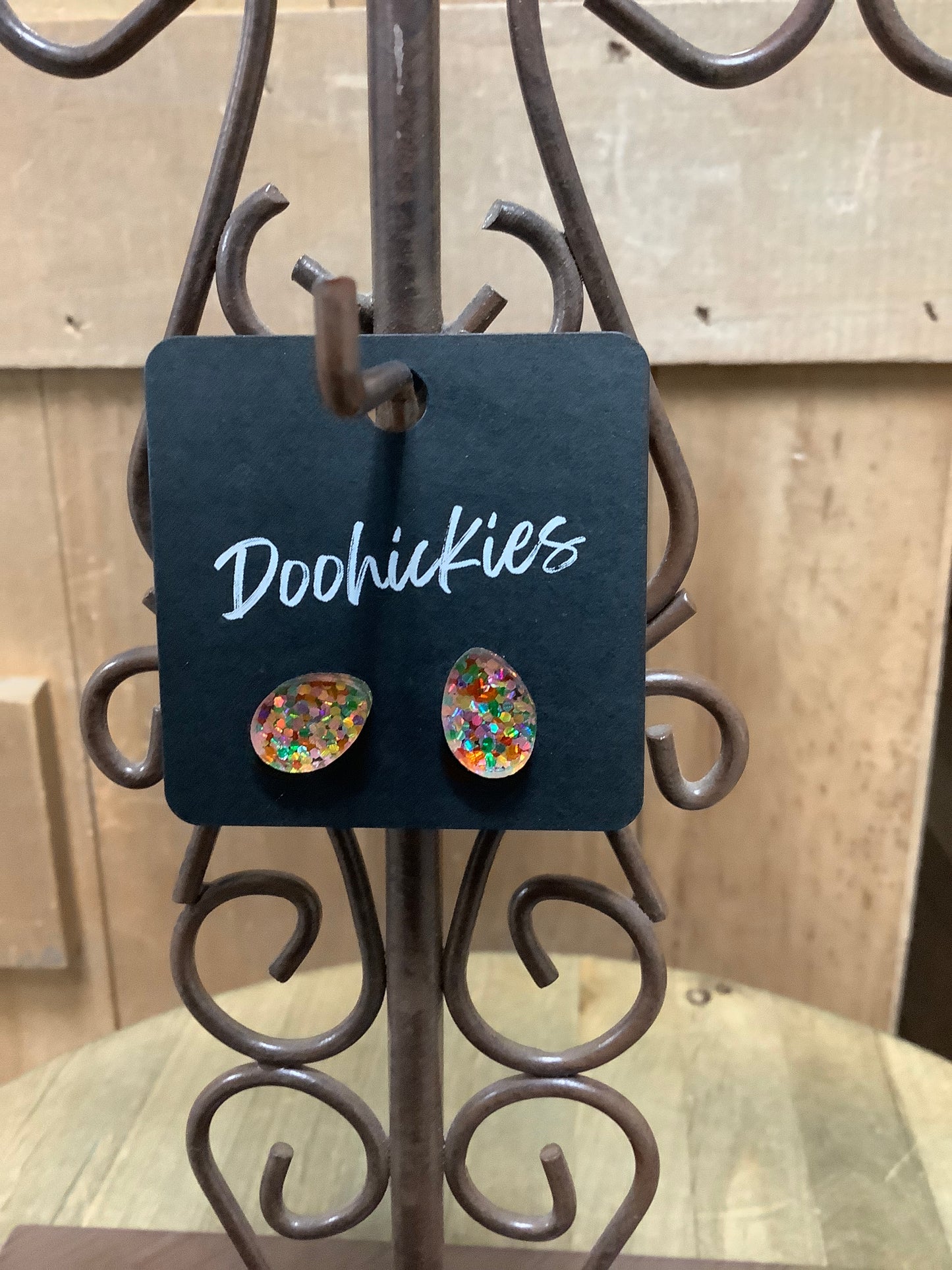 13mm Easter Eggs -Easter Earrings - Pink