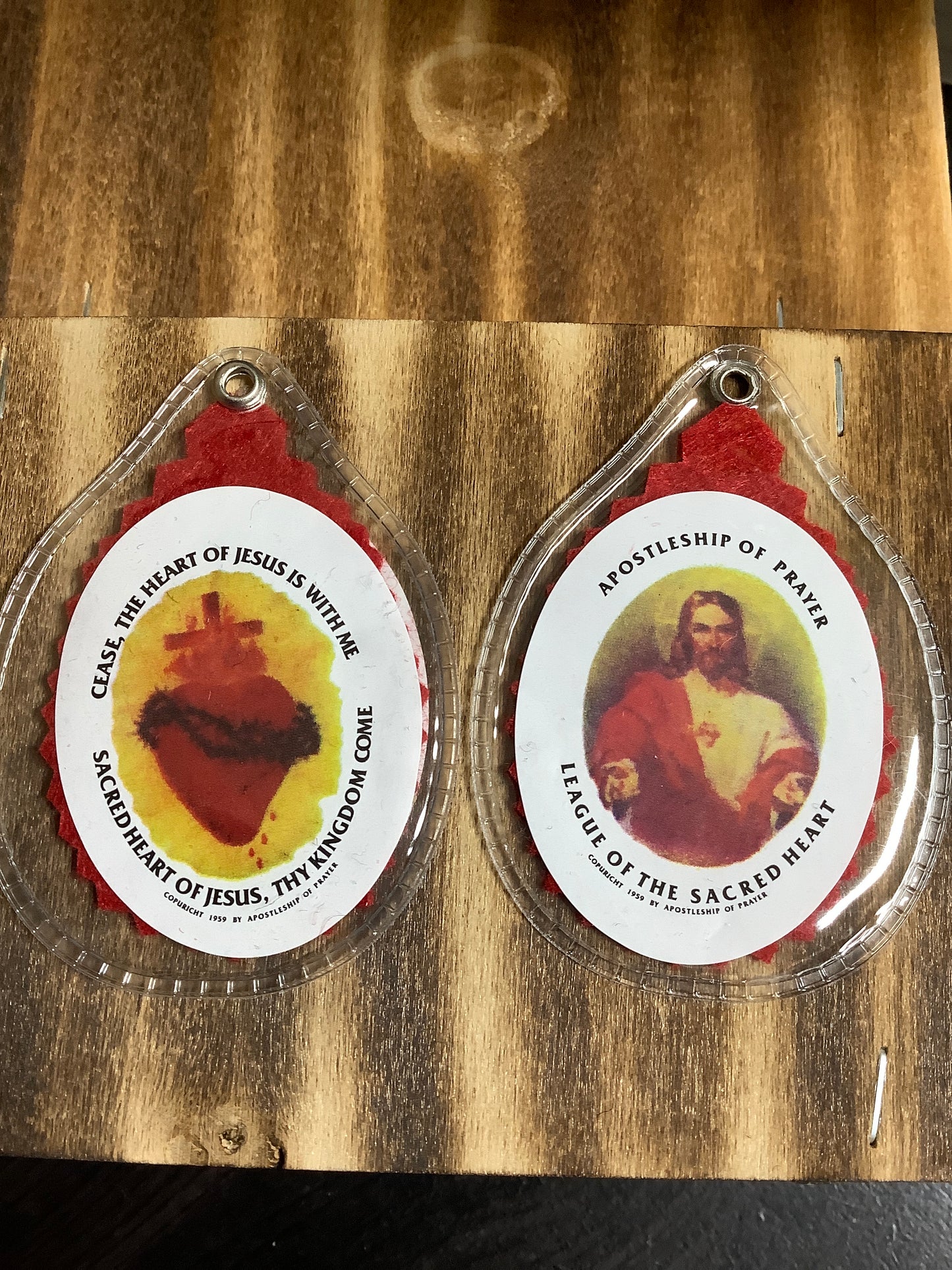 Red Scapular Badge