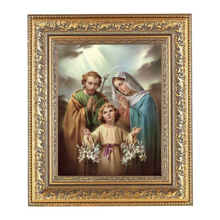 Ornate Gold Leaf Frames 8X10 - Holy Family