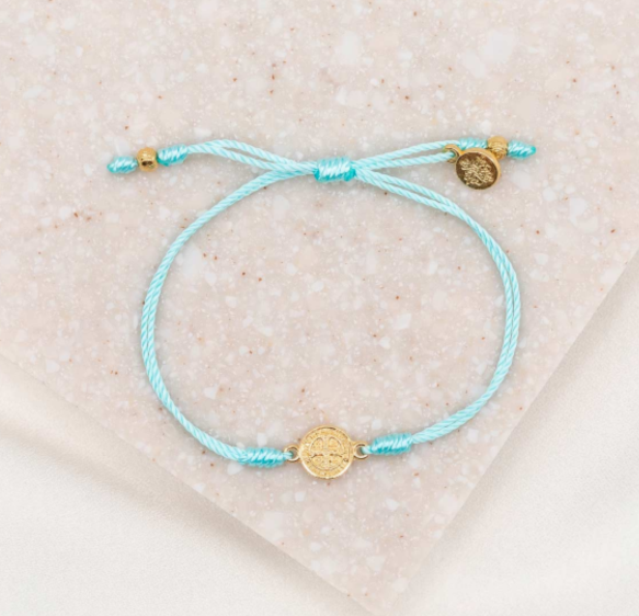 Breathe Blessing Bracelet - Mint/Gold