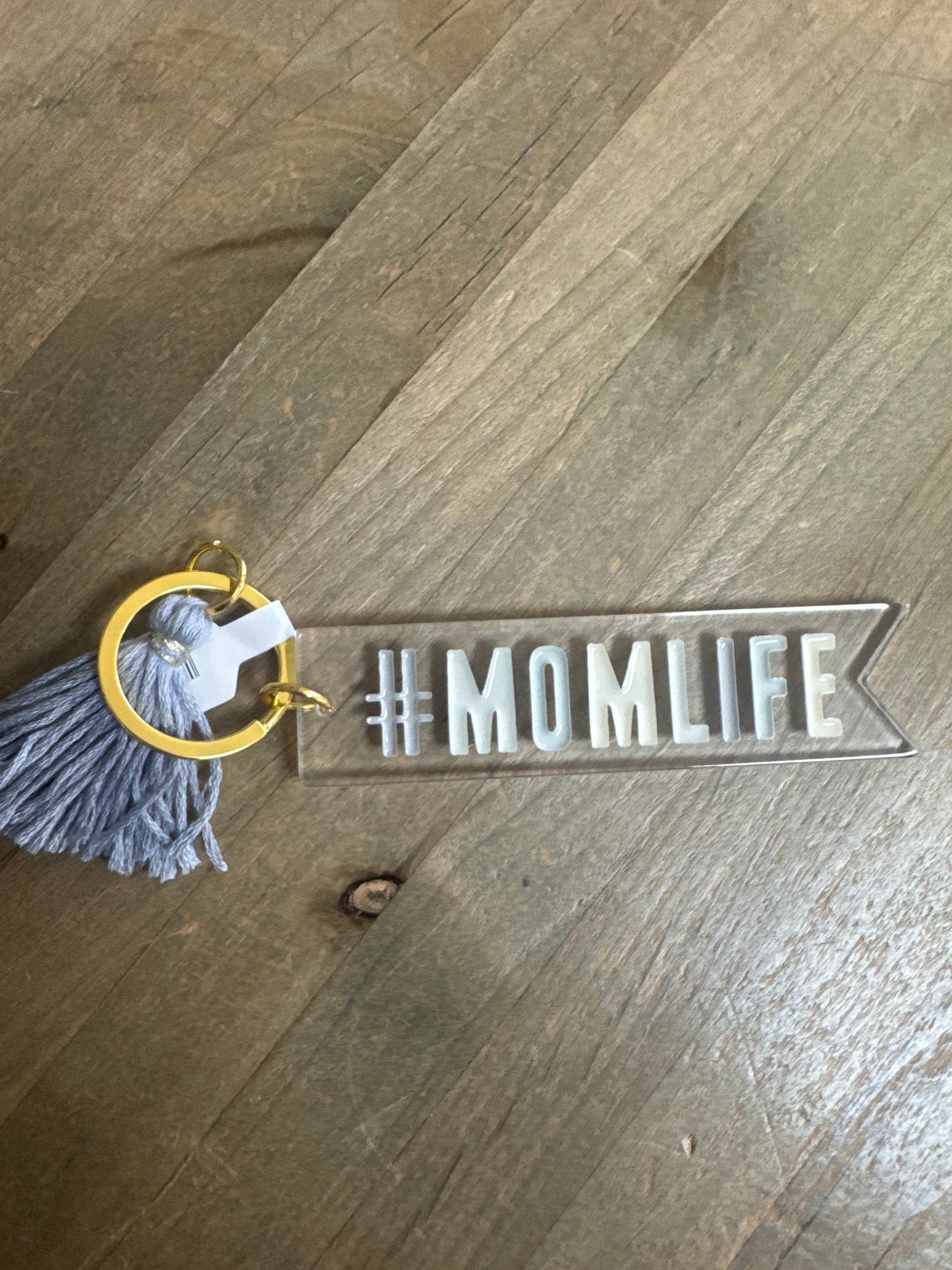 Acrylic Keychain- #MomLife