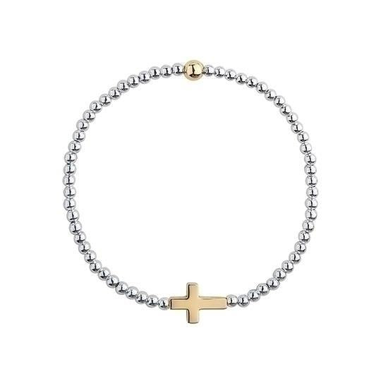 All Day Two-Tone Stretch Bracelet