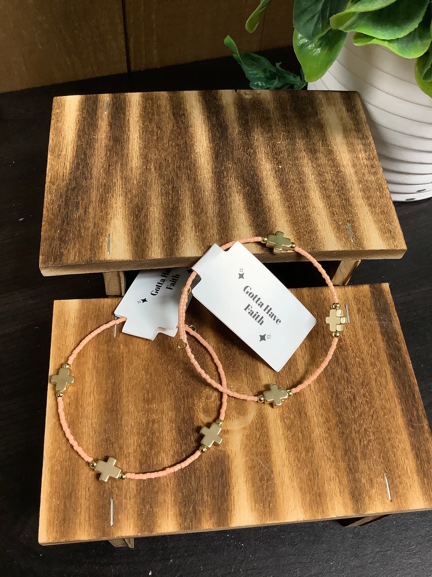 Lenny & Eva Faithful Bracelet - Peach
