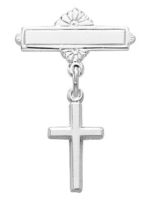 Sterling Silver Cross Pin