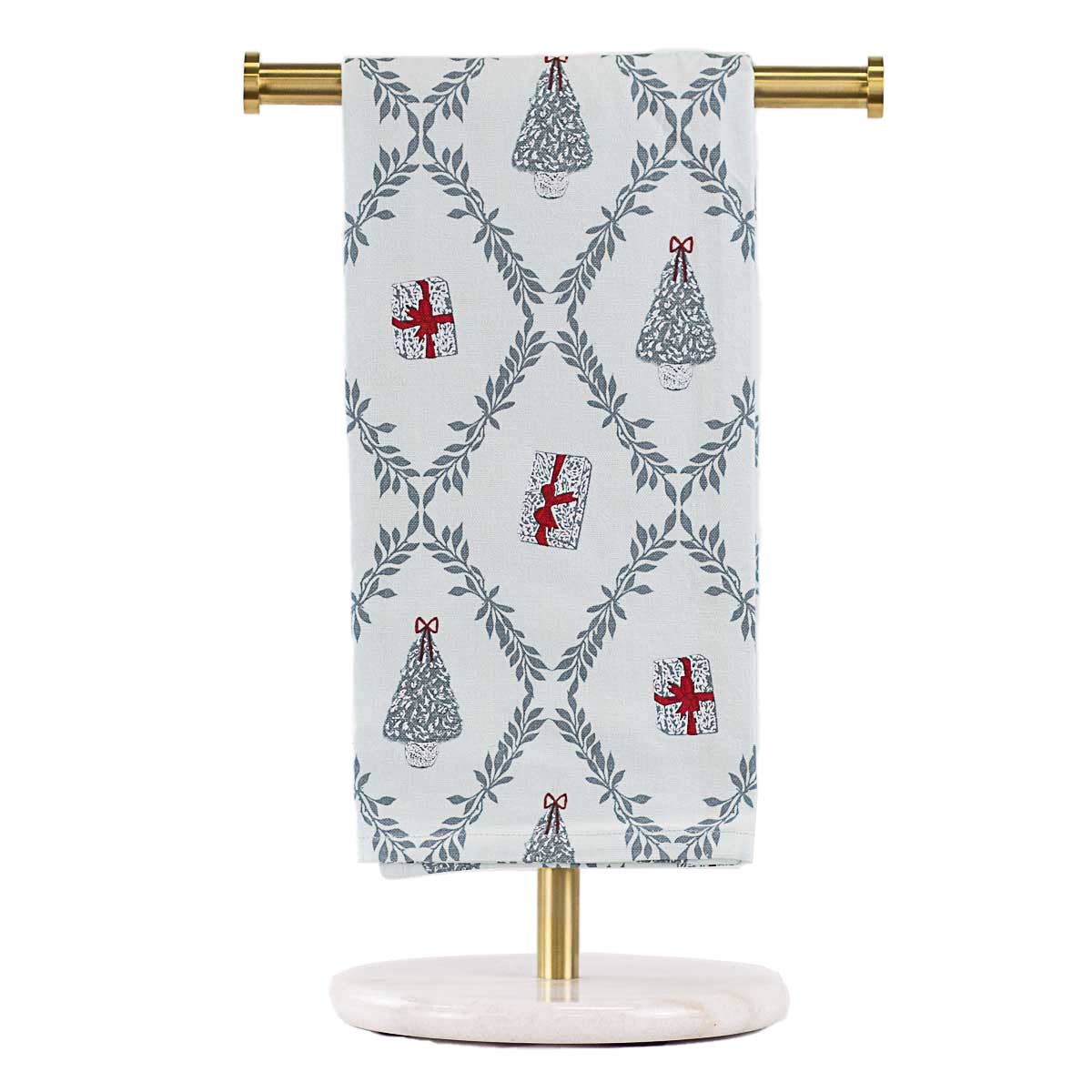 Grand Christmas Hand Towel Ice/Cloud/Red 20x28