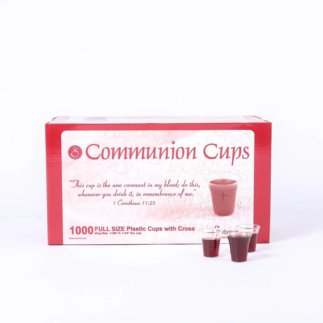 Communion Cups with Cross - 1000 Count
