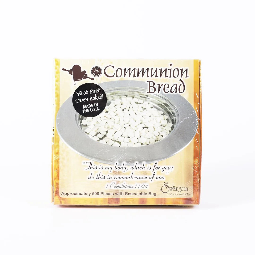 Communion Bread Squared – with Resealable Bag – Approx. 500