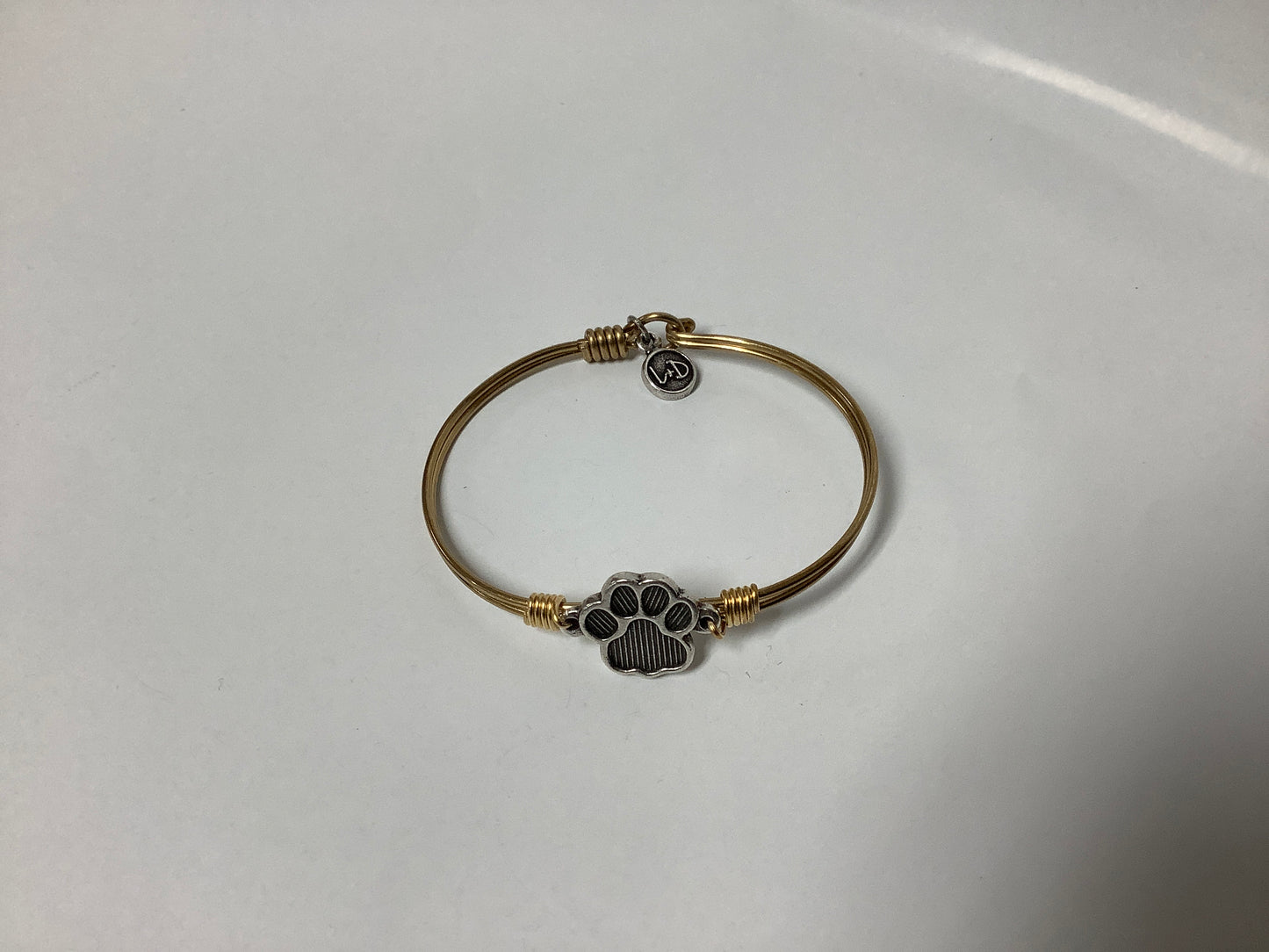 Pawprint Bangle Bracelet