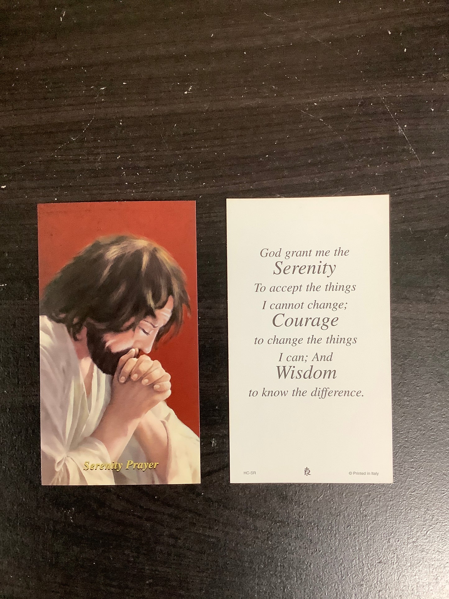 Serenity Paper Prayer Card