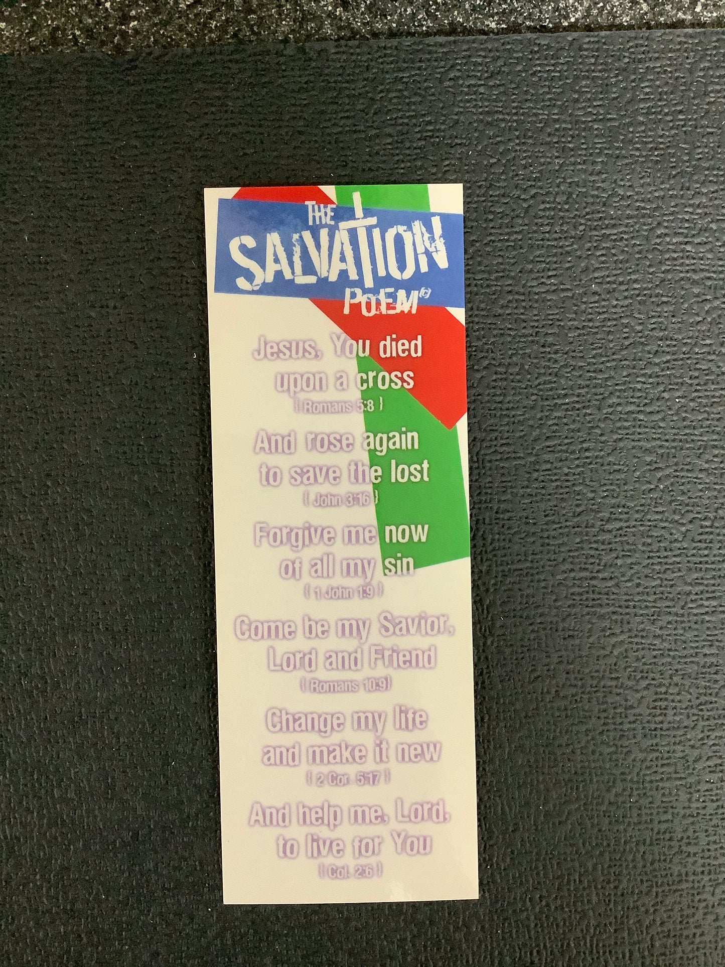 Bookmark - The Salvation Poem
