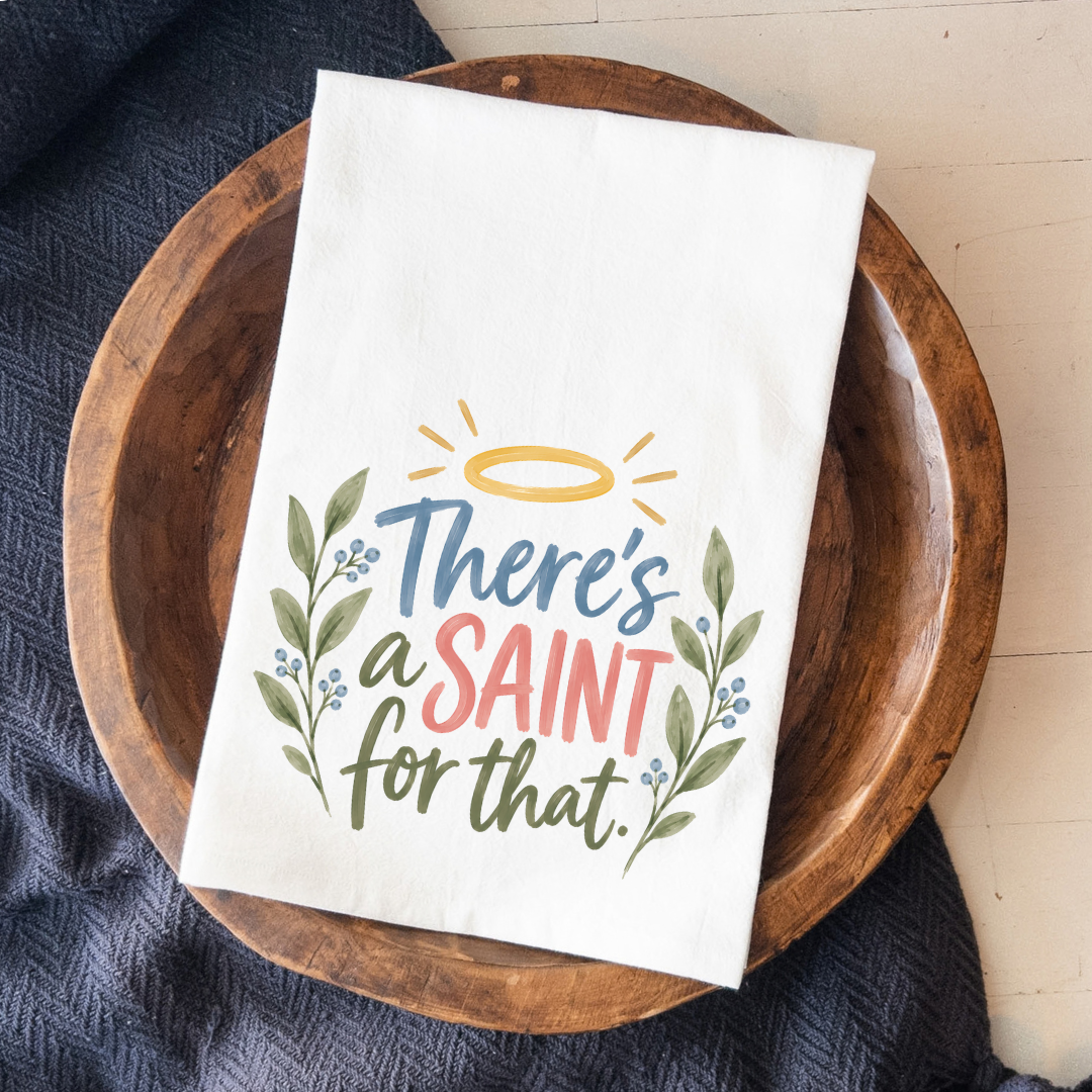 Blessed Mess | Saint Tea Towel