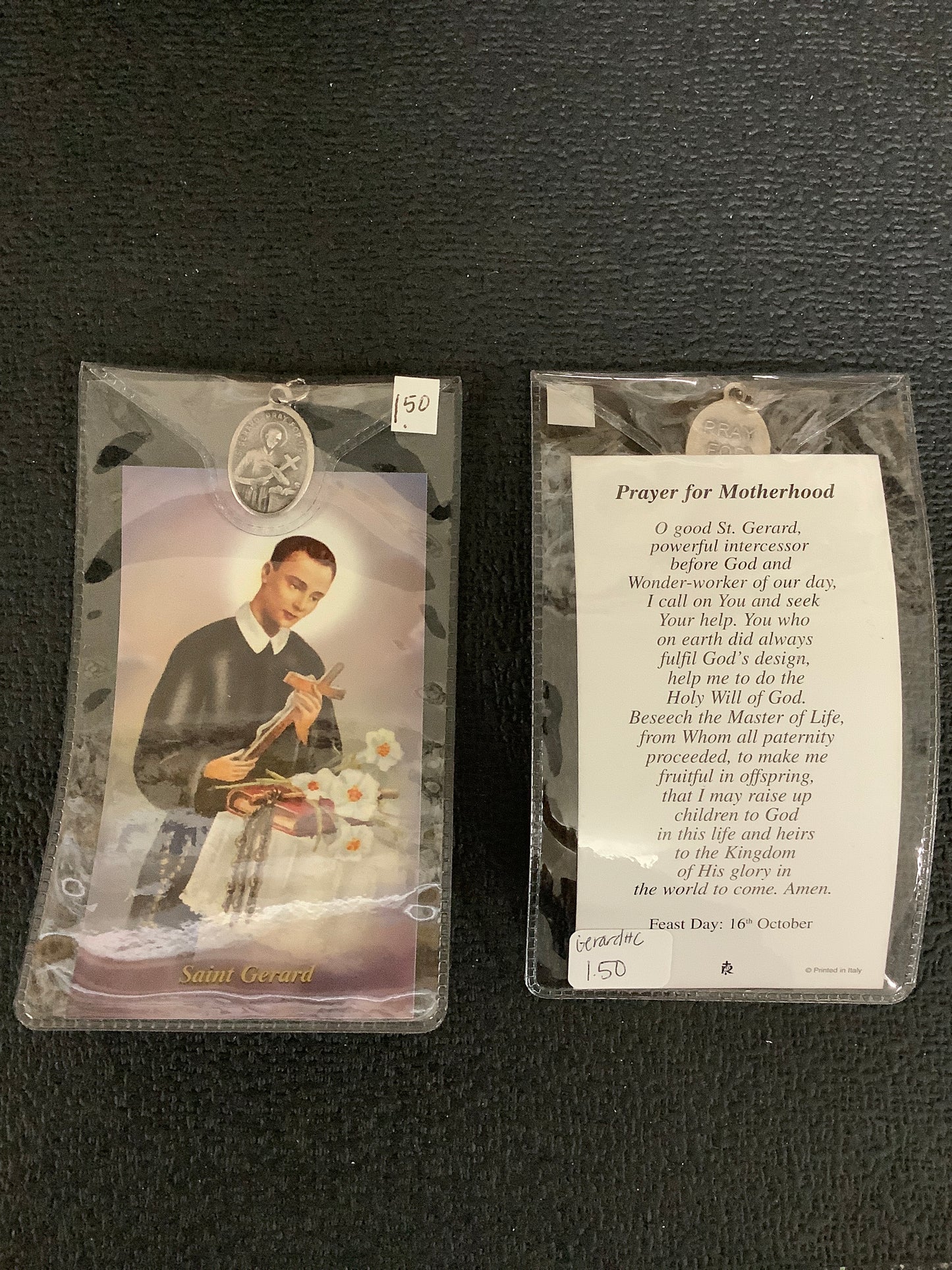 St. Gerard Prayer Card and Medal