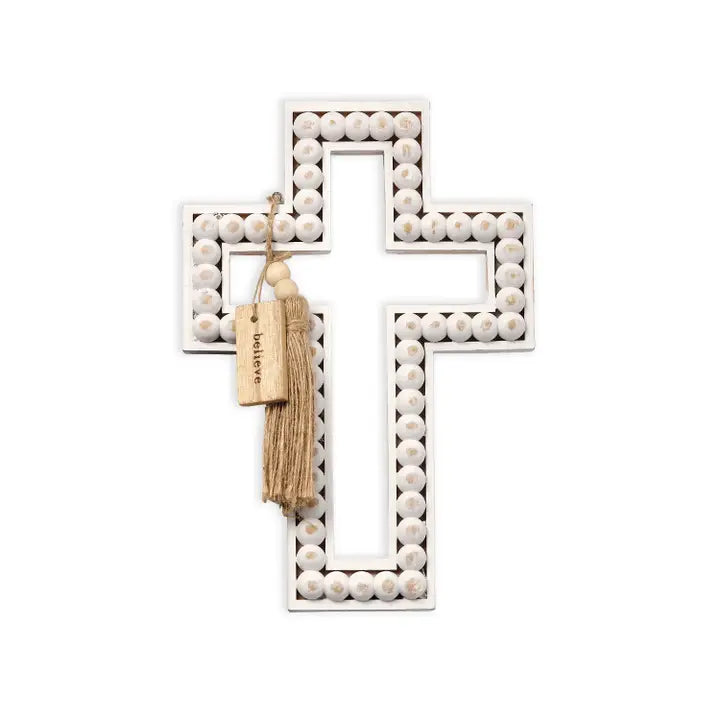 Boho Beaded Wall Cross