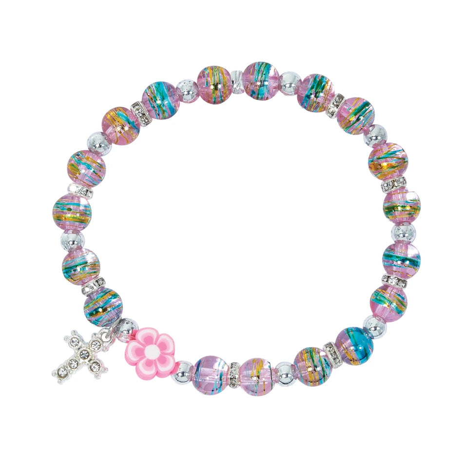 Multi-Color Pink Stretch Bracelet