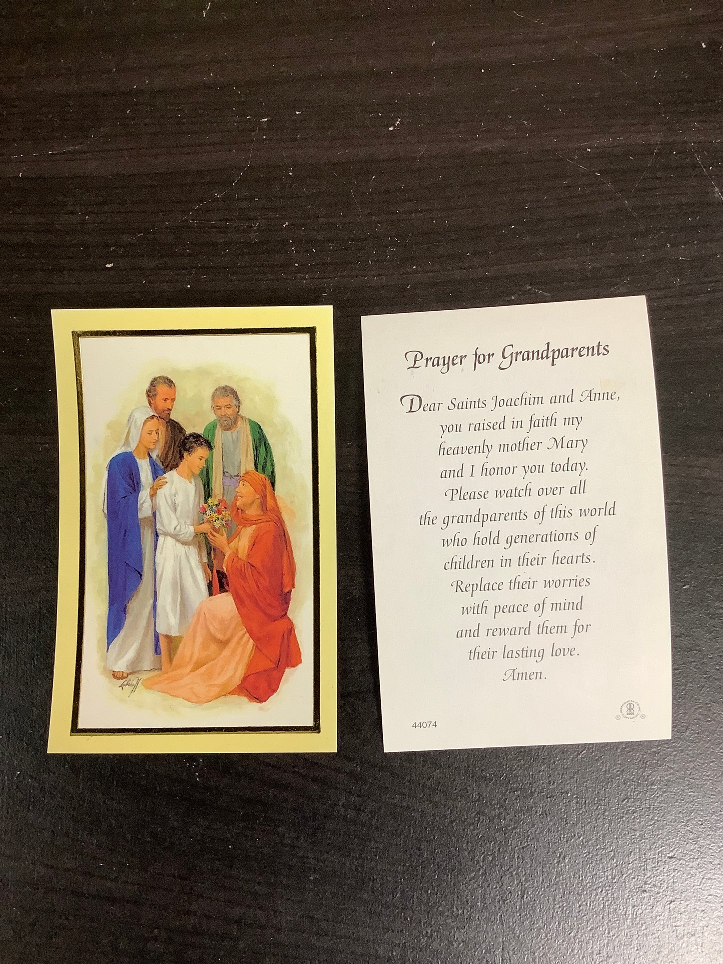 Grandparents Paper Prayer Card
