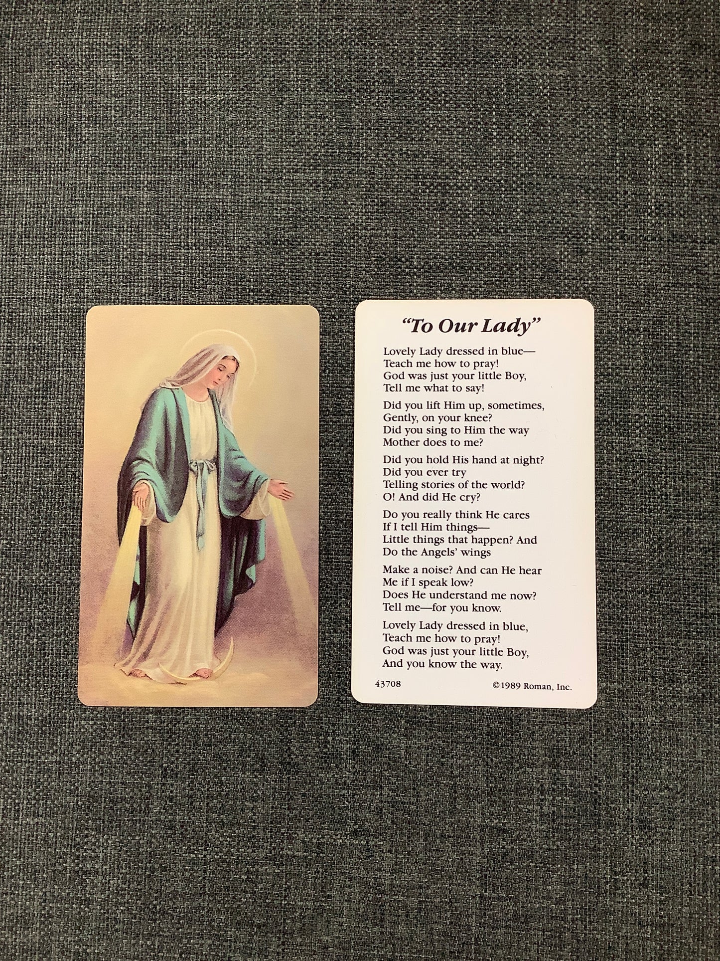 Lady of Grace Prayer Card