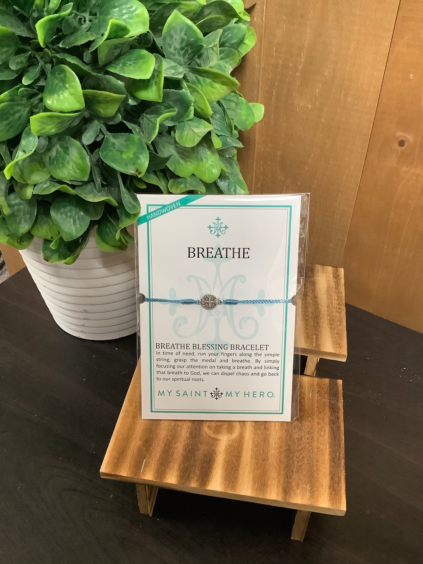 Breathe Blessing Bracelet - Denim/Silver