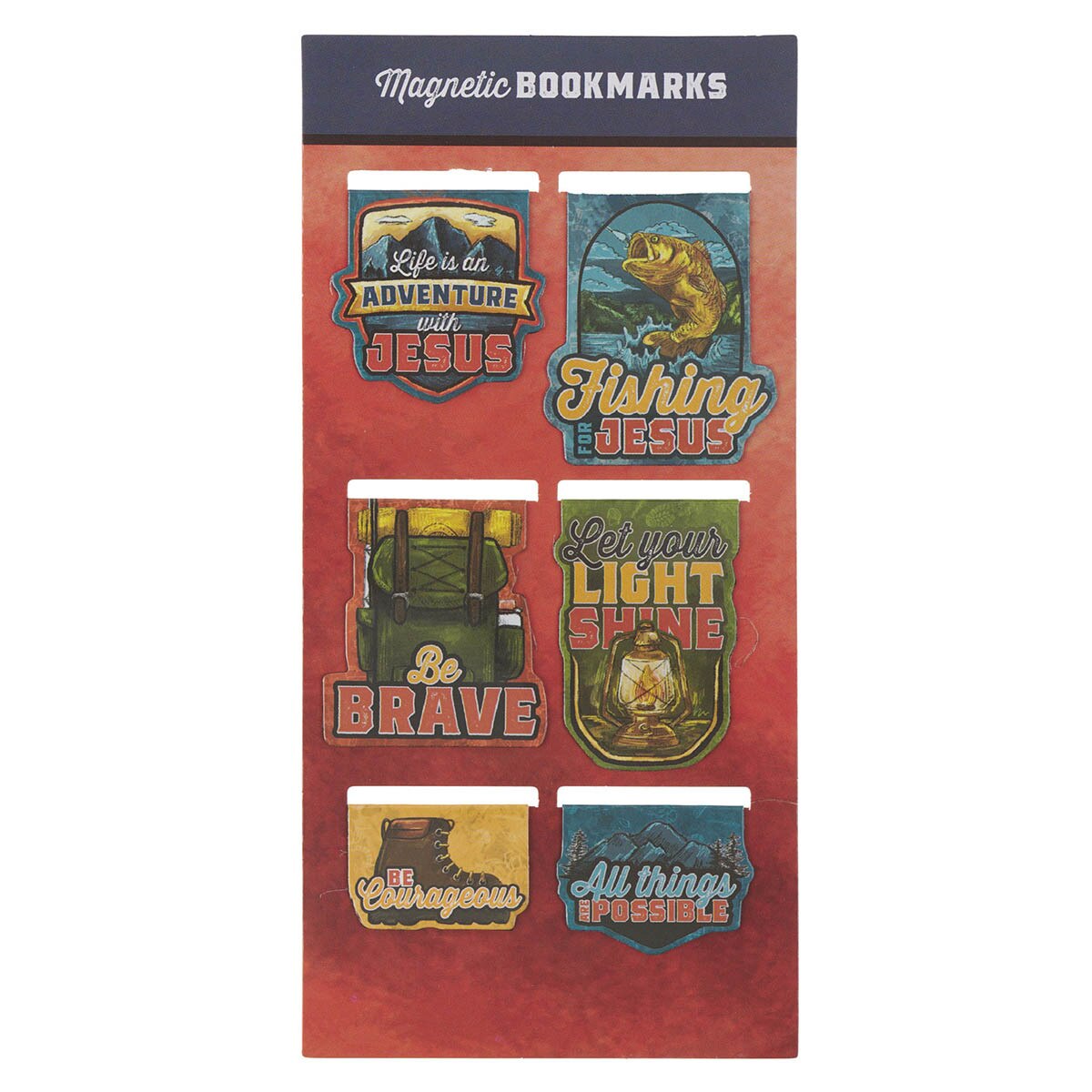 Adventure with Jesus Magnetic Bookmark Set - Psalm 16:11 Image Back