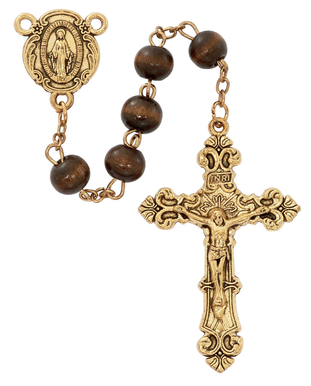 Brown Wood Rosary