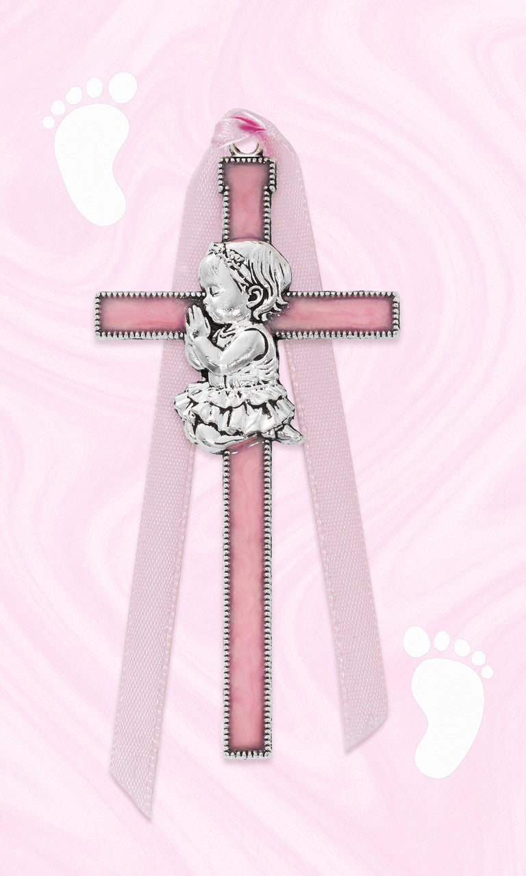 Pink Girl Crib Cross