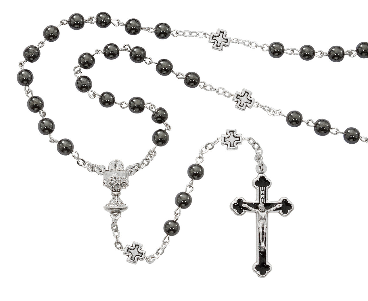 6MM Hematite Communion Rosary