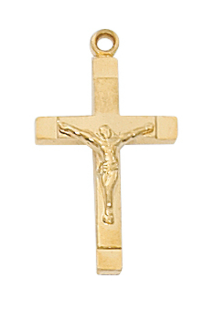 Gold Over Sterling Crucifix