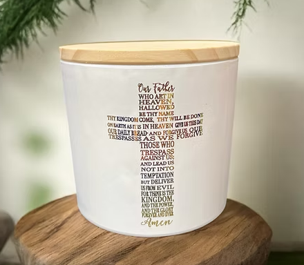 10oz Southern Blessings Candle - Our Father - Coco Cashmere