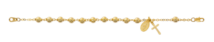 Gold Plated Rosary Bracelet