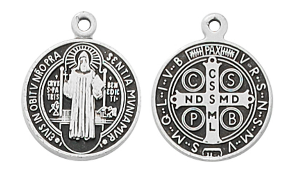 Sterling Silver St. Benedict Medal