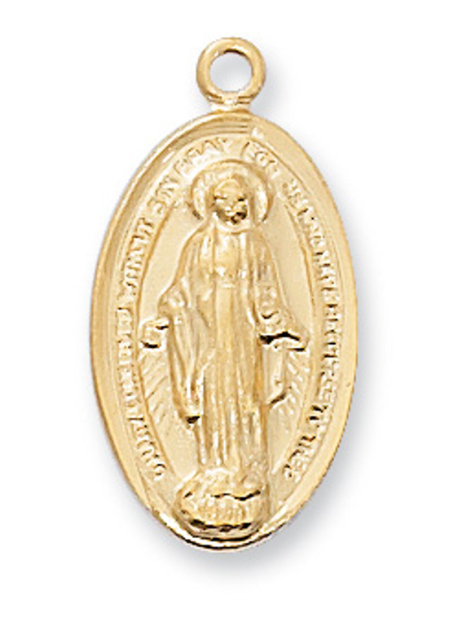 Gold Over Sterling Miraculous Medal