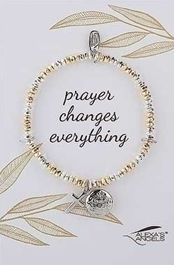 Silver Locket Stretch Bracelet