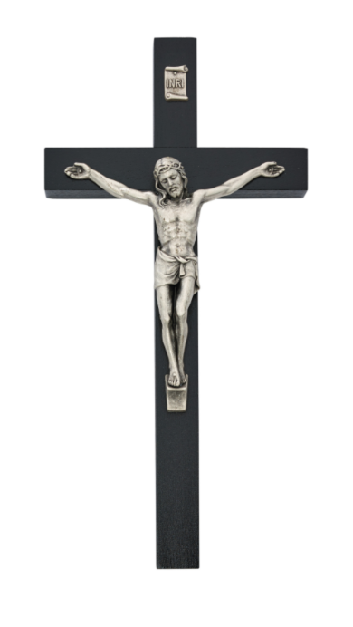 10" Black Crucifix