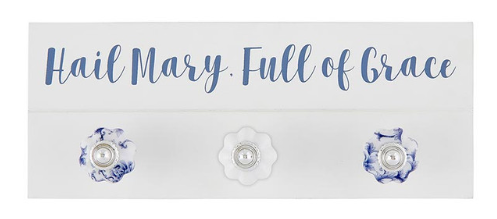 Hail Mary, Full of Grace Rosary Wall Hanger