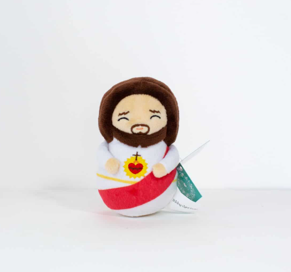 Mini Sacred Heart of Jesus Shining Light Plush Doll