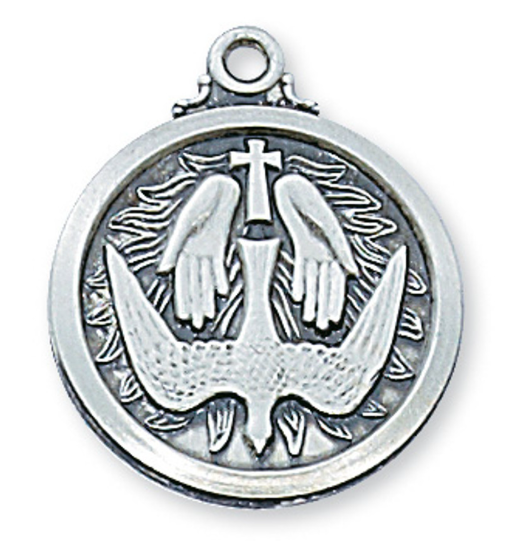 Sterling Silver Holy Spirit Medal