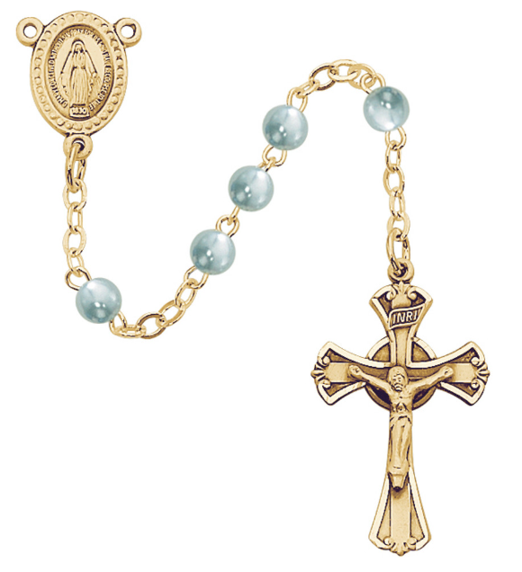 Blue Pearl Rosary