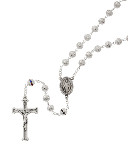 Filigree Beads with Multicolor Our Father Rosary