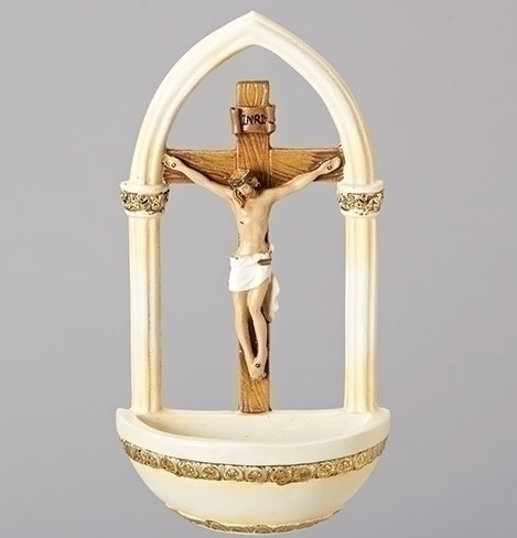 Crucifix Holy Water Font