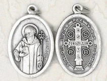 St Benedict - 1 inch Double Sided Medal