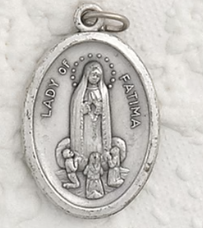 Lady of Fatima - 1 inch Pray for Us Medal