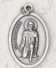St Peregrine - 1 inch Pray for Us Medal