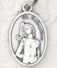 St Sebastian - 1 inch Pray for Us Medal