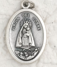 Virgin Del Cobre / Ruega Por NoSaintros - 1 inch Pray for Us Medal
