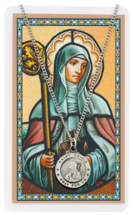 St Brigid Medal and Prayer Card