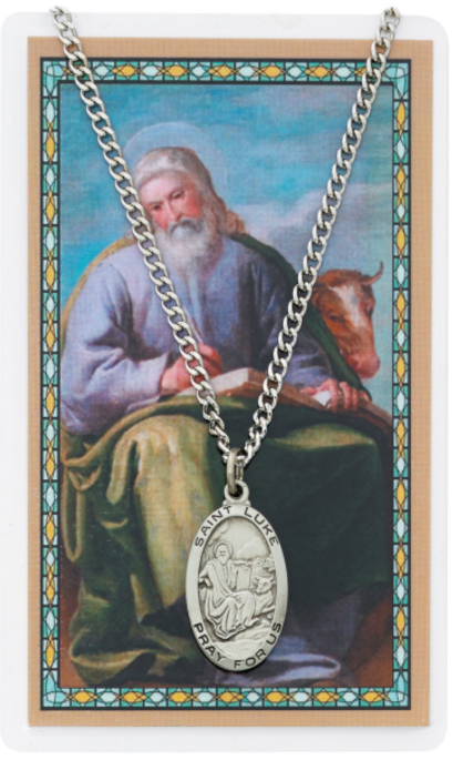 St Luke Medal and Prayer Card