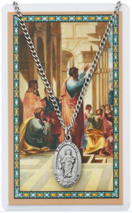 St Paul Medal and Prayer Card