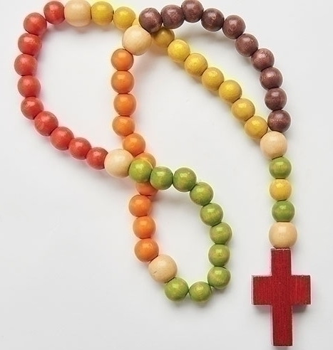 Wood Bead Rosary