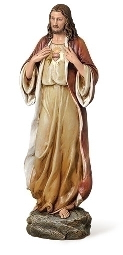 13.75" Sacred Heart of Jesus Statue