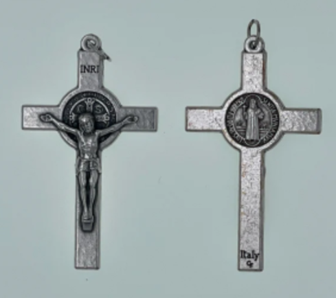 Silver-tone St. Benedict Crucifix